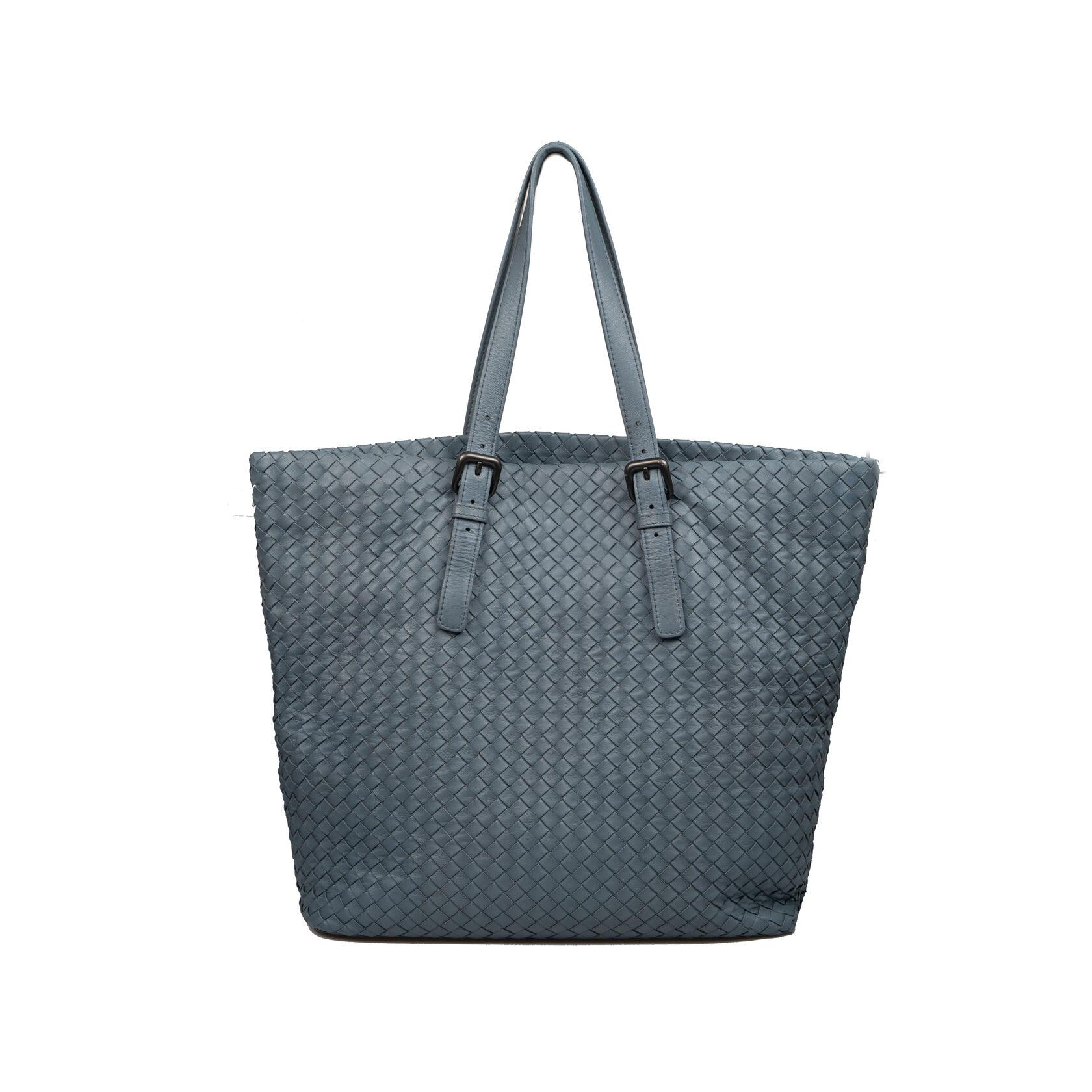 Blauer Fourre Tout von Bottega Veneta im Angebot 4