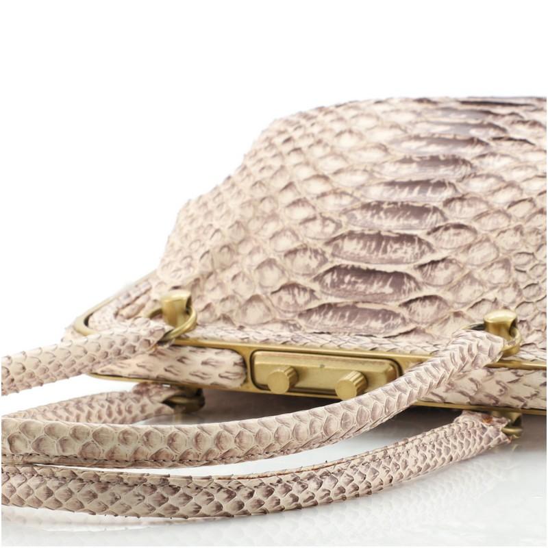 Bottega Veneta Frame Handle Bag Python Small 2