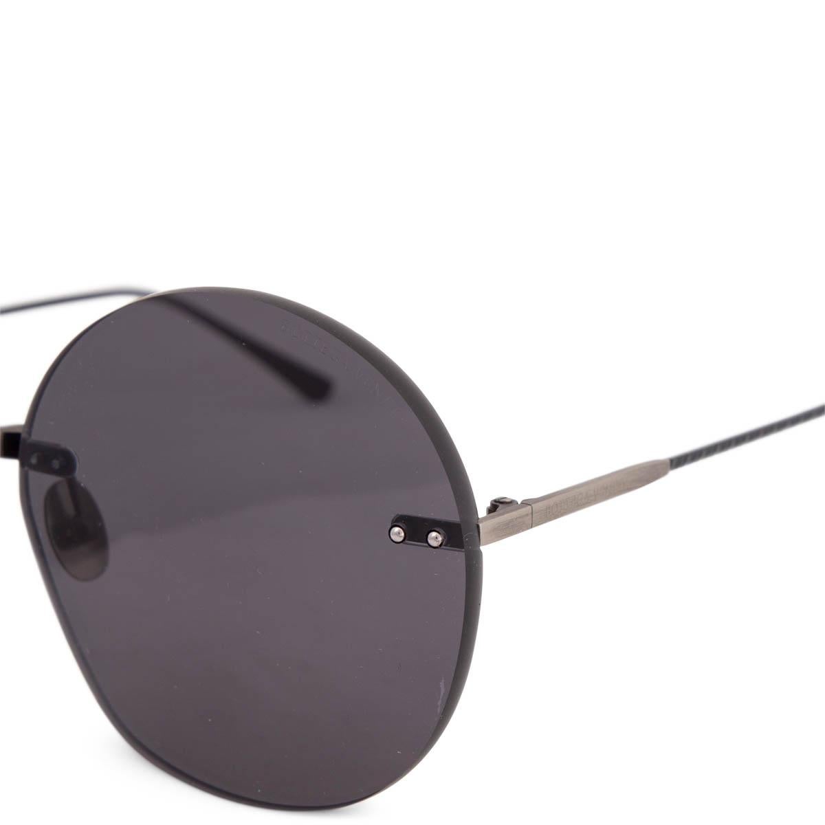 Gray BOTTEGA VENETA frameless grey ROUND Sunglasses BV0178S