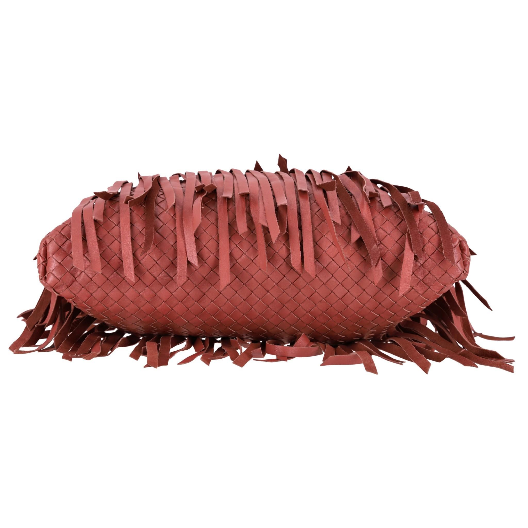 Sac cabas Intrecciato à franges Bottega Veneta Excellent état - En vente à London, GB