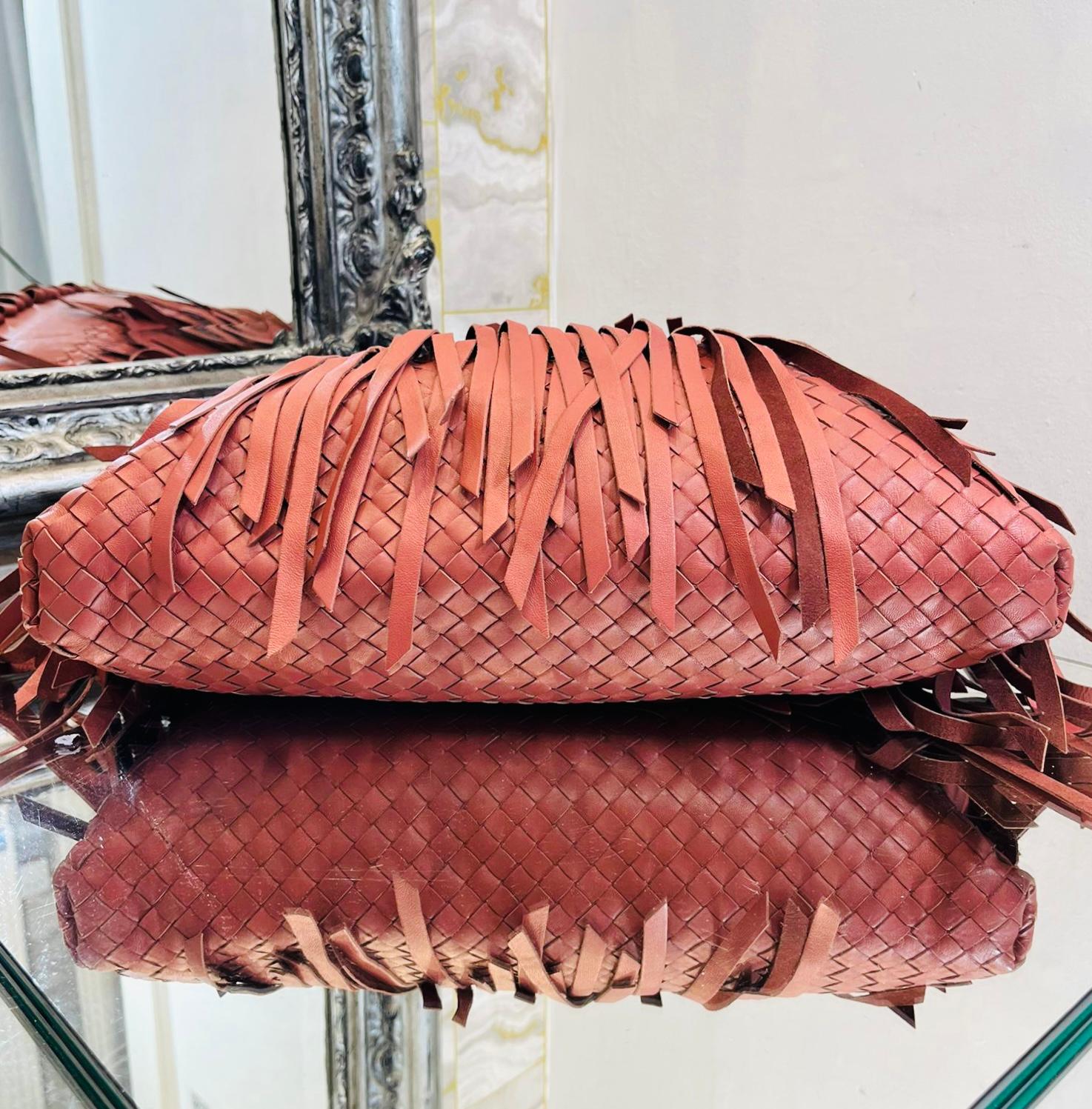 Women's Bottega Veneta Fringe Intrecciato Leather Tote Bag For Sale