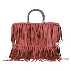 Bottega Veneta Fringe Intrecciato Leather Tote Bag