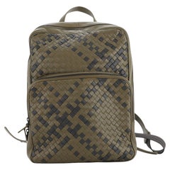 Bottega Veneta Front Pocket Backpack Intrecciato Nappa Medium
