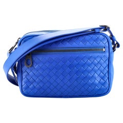 Bottega Veneta Front Pocket Camera Bag Intrecciato Nappa Small