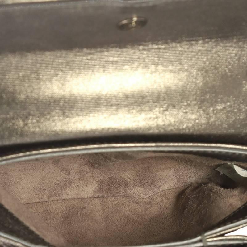 Black Bottega Veneta Front Pocket Chain Flap Crossbody Bag Intrecciato Nappa Small