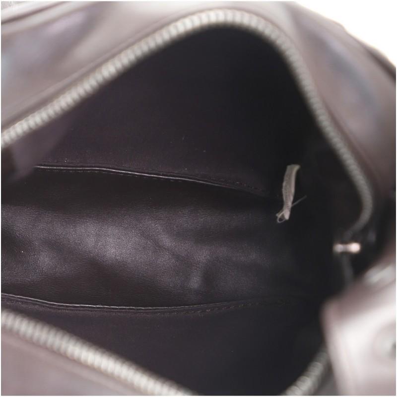 Black Bottega Veneta Front Pocket Messenger Bag Intrecciato Nappa Small
