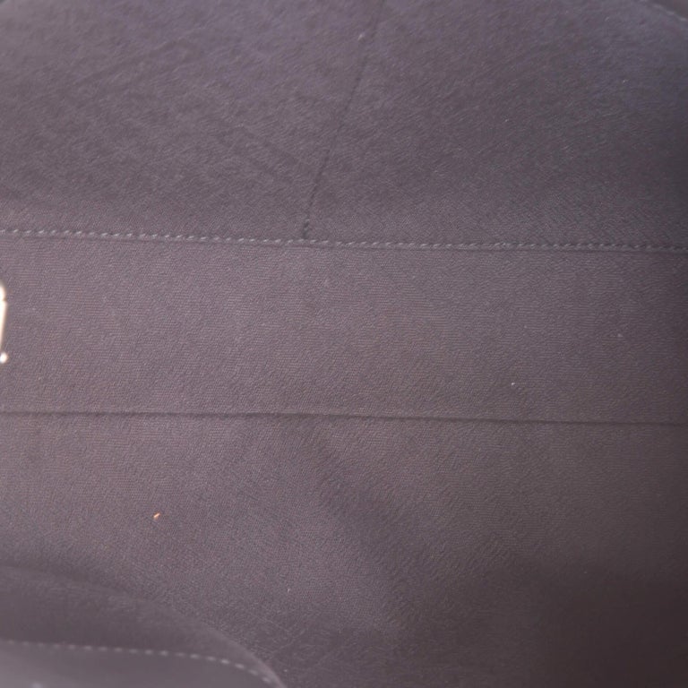 Bottega Front Zip Pocket Messenger Bag Leather and Coated Canvas