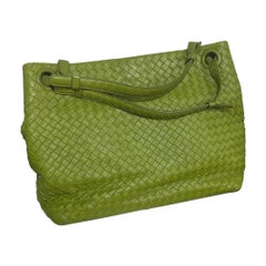 Bottega Veneta Garda Avocado Green Intrecciato Nappa Leather Large 33cm
