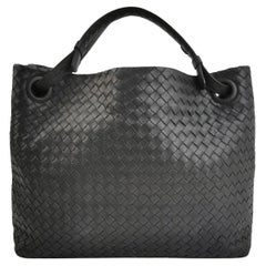 Bottega Veneta Garda Black Intrecciato Nappa Leather Large 33cm