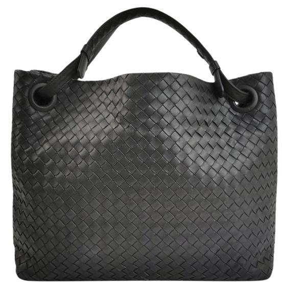Bottega Veneta Garda Noir Intrecciato Cuir Nappa Large 33cm