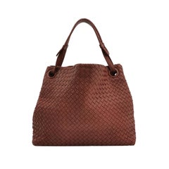 Bottega Veneta Garda Burgundy Intrecciato Nappa Leather Large 33cm