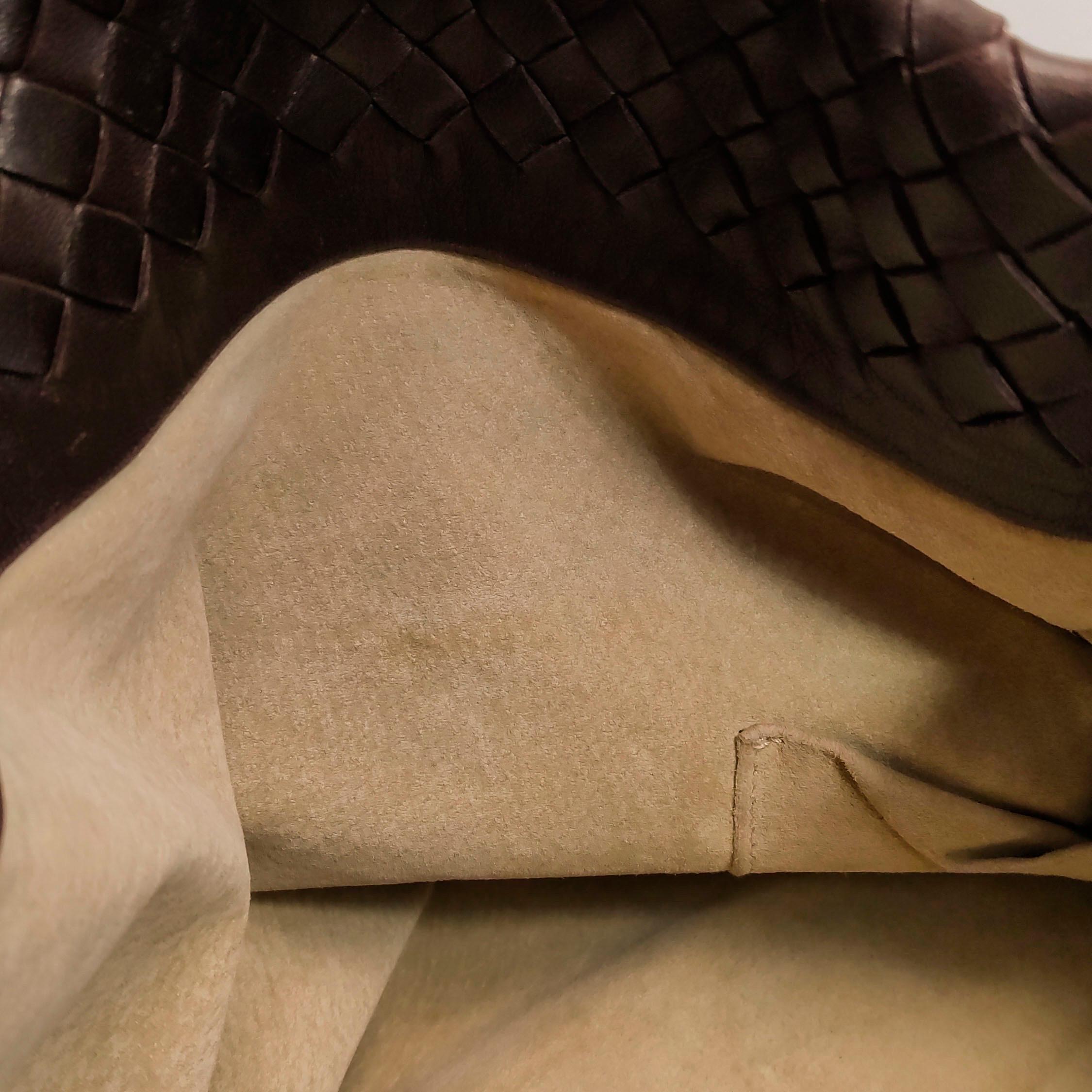 Bottega Veneta Garda Marrón Oscuro Piel de Nappa Intrecciato Grande 33cm en venta 7