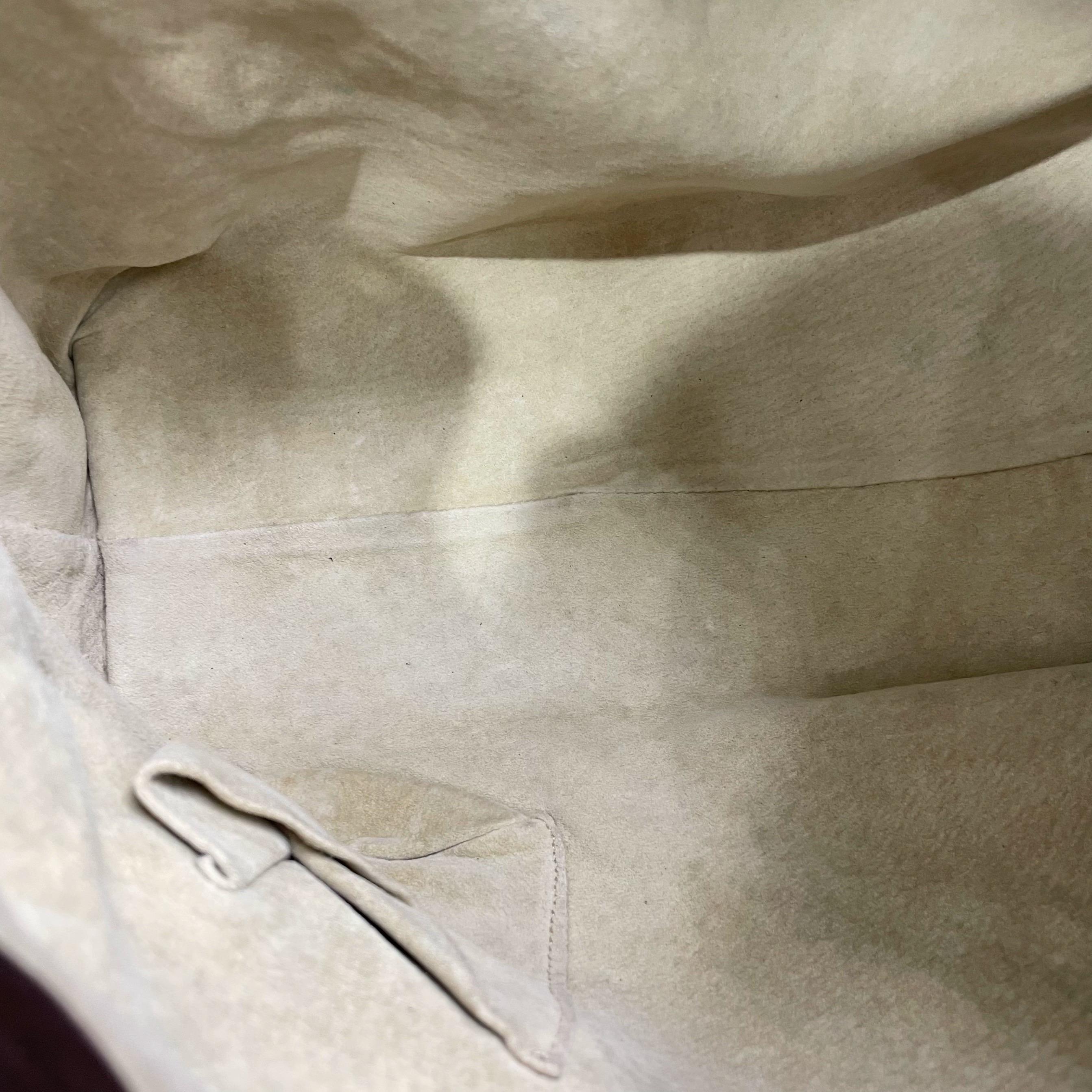 Bottega Veneta Garda Dunkelbraun Intrecciato Nappa Leder Groß 33cm im Angebot 9