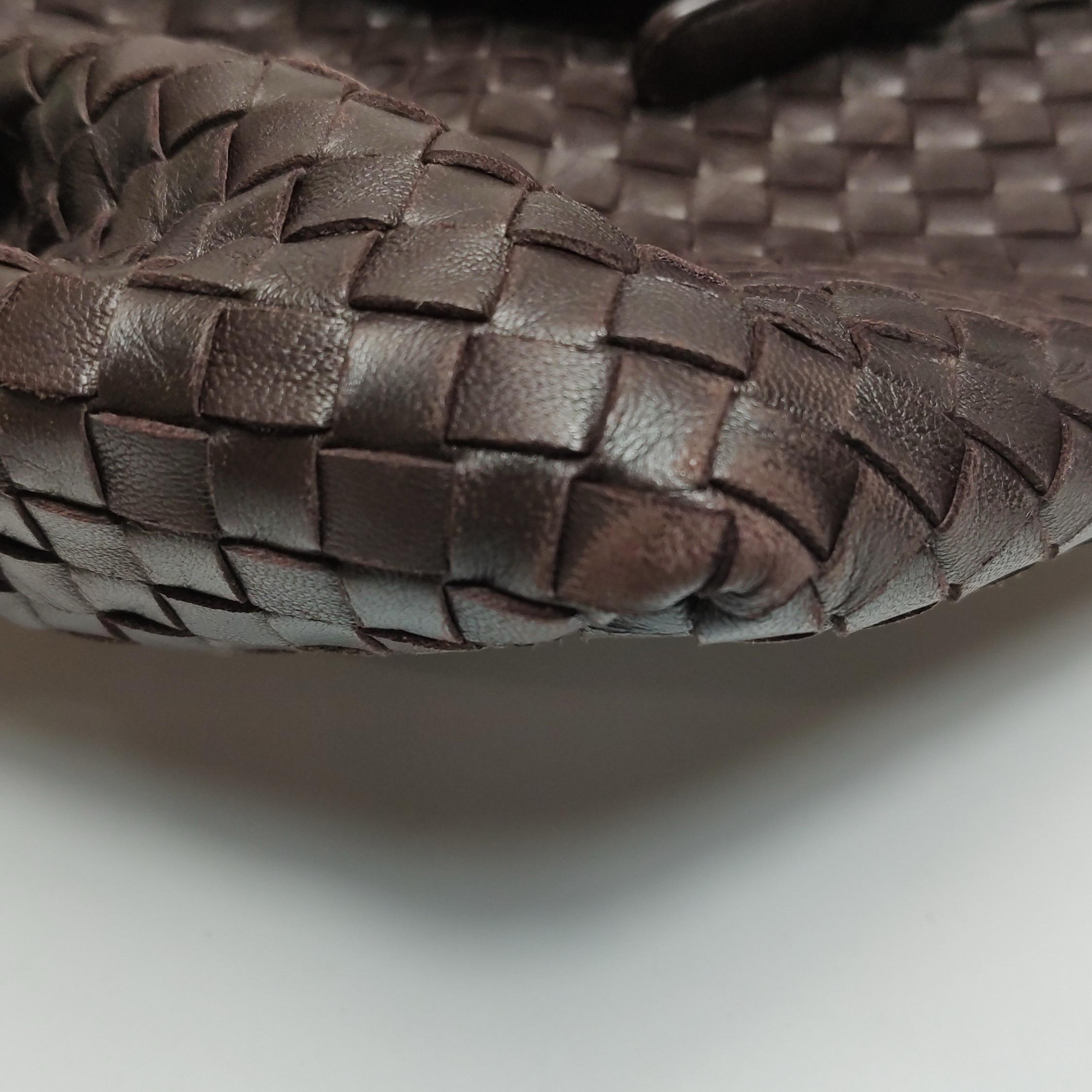 Bottega Veneta Garda Marrón Oscuro Piel de Nappa Intrecciato Grande 33cm en venta 9