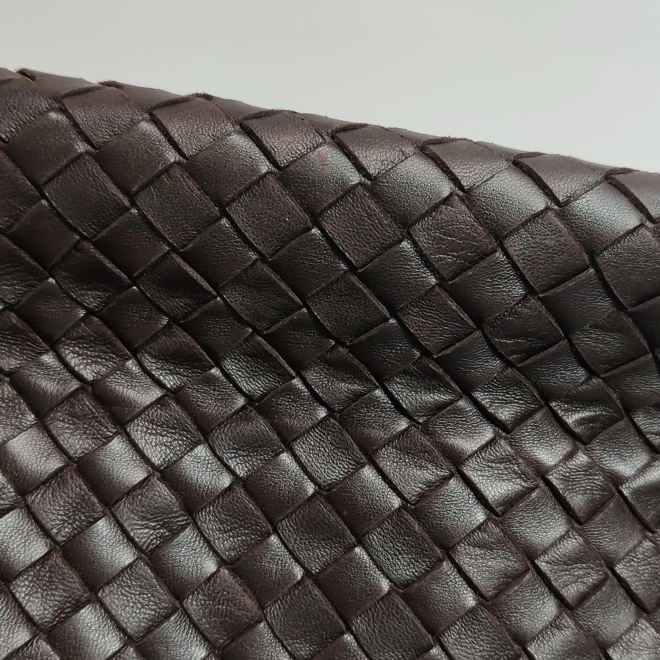 Bottega Veneta Garda Marrón Oscuro Piel de Nappa Intrecciato Grande 33cm en venta 14