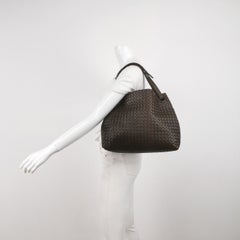 Bottega Veneta Garda Dark Brown Intrecciato Nappa Leather Large 33cm