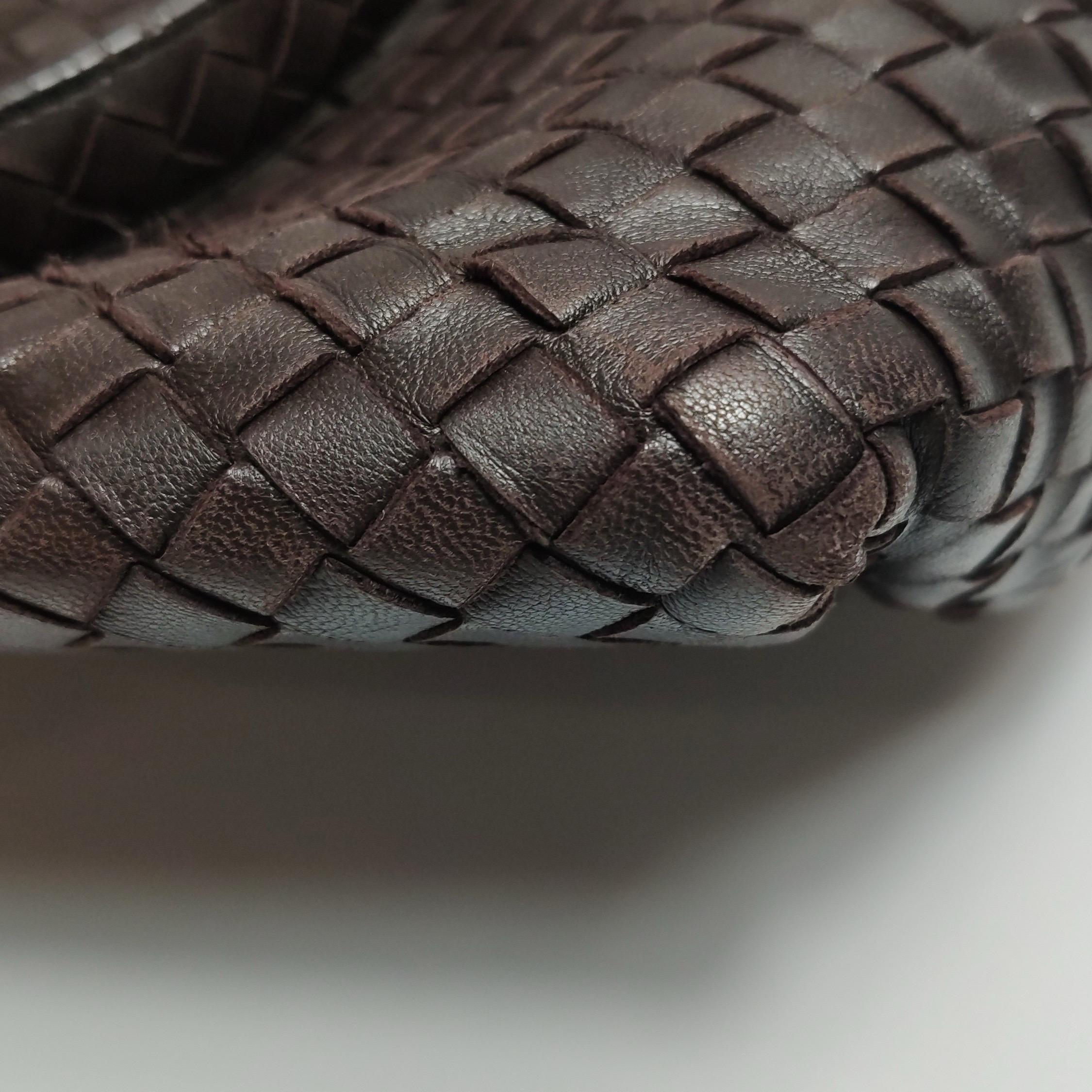 Bottega Veneta Garda Marrón Oscuro Piel de Nappa Intrecciato Grande 33cm en venta 15