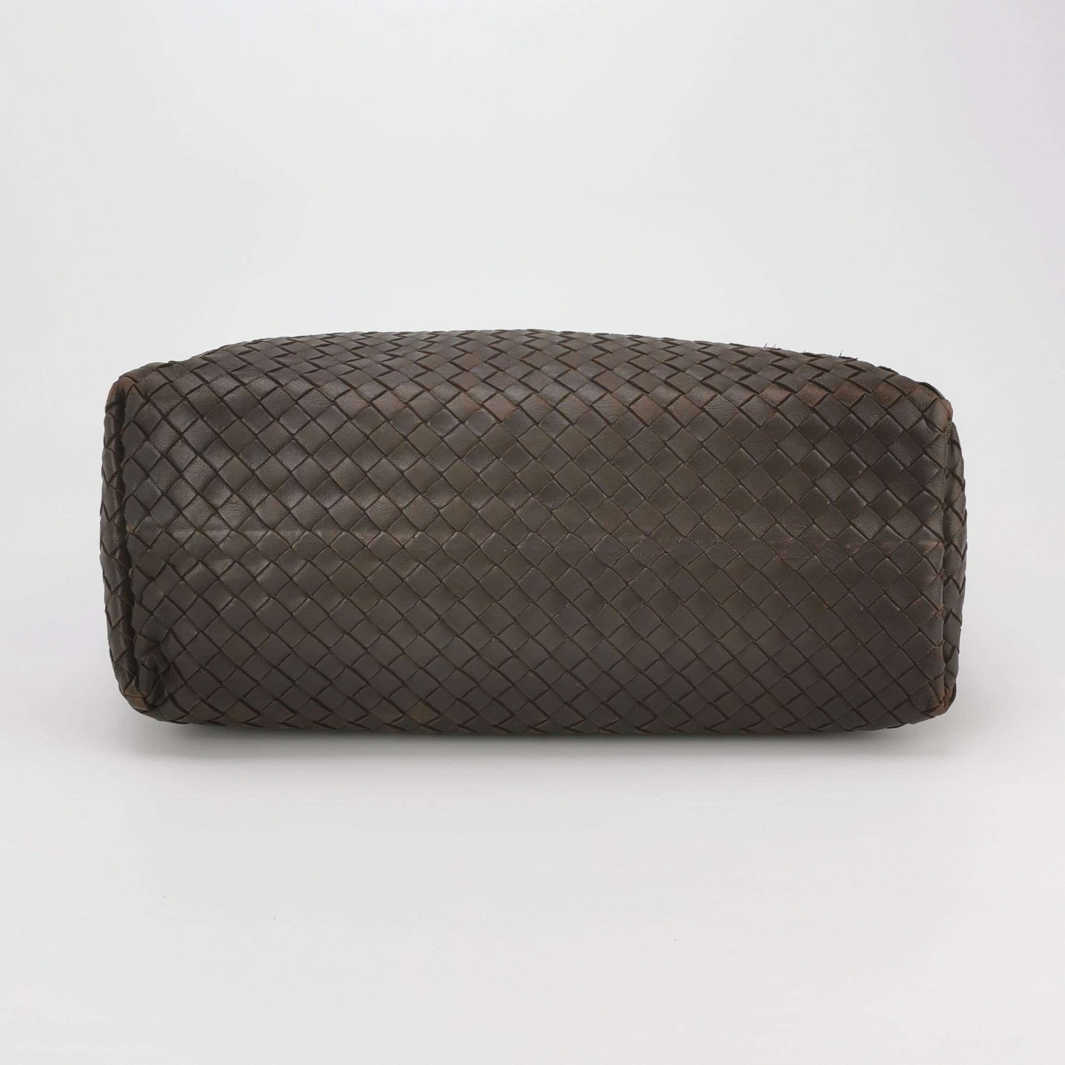 Bottega Veneta Garda Marrón Oscuro Piel de Nappa Intrecciato Grande 33cm en venta 1