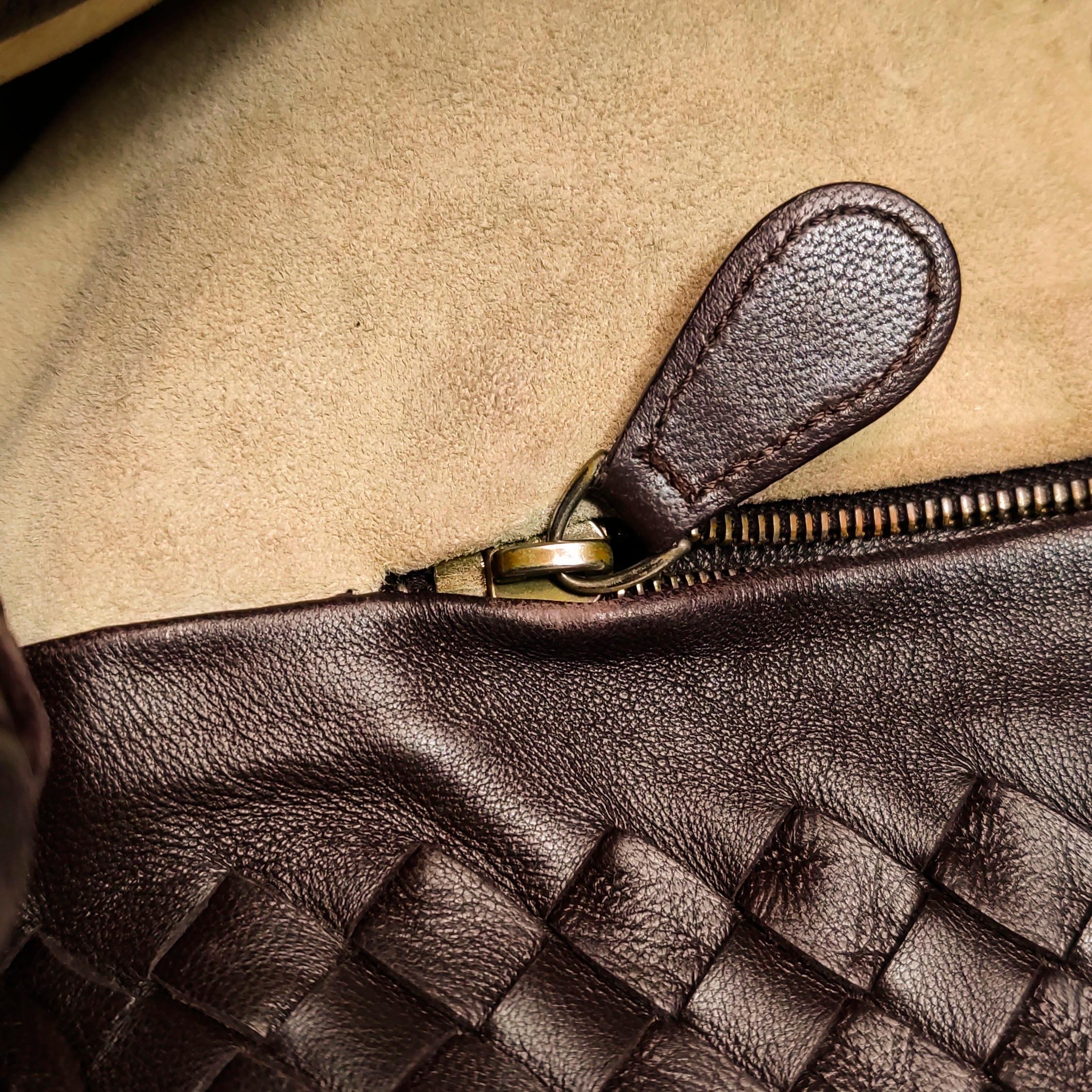 Bottega Veneta Garda Marrón Oscuro Piel de Nappa Intrecciato Grande 33cm en venta 2