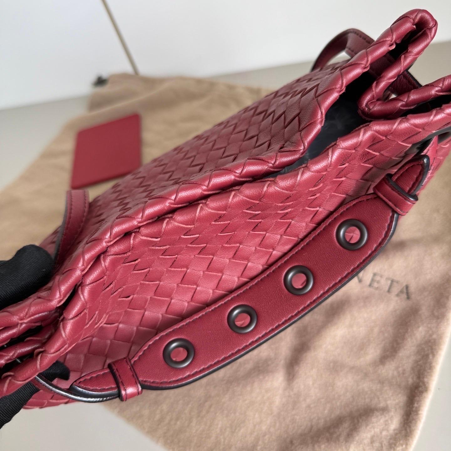 Bottega Veneta Garda Tote Burgund Intrecciato Leder Medium 25cm im Angebot 14