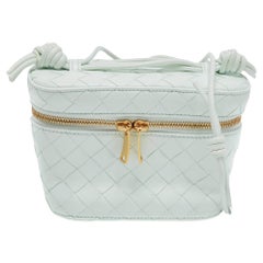 Bottega Veneta Glacier Intrecciato Leather Mini Vanity Case