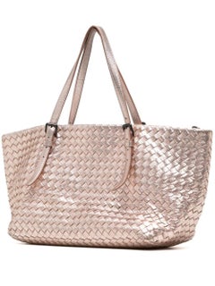 Bottega Veneta Gold Small Cabat Tote Bag