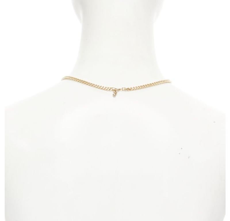 Bottega Veneta, collana con catena girocollo BV ID in tono oro in vendita 1