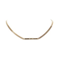 BOTTEGA VENETA Goldfarbene BV ID Halskette mit Halskette