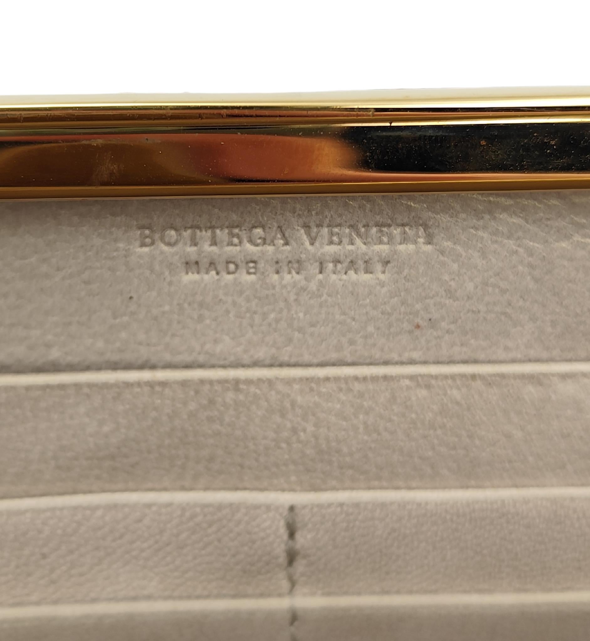 Bottega Veneta gradient snakeskin leather clutch bag For Sale 5