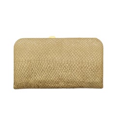 Bottega Veneta gradient snakeskin leather clutch bag