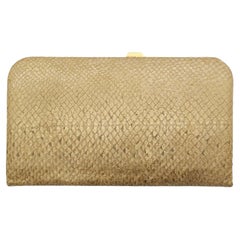 Bottega Veneta gradient snakeskin leather clutch bag