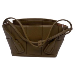 Bottega Veneta Grained Leather Small Arco Bag Maxi Intrecciato Tote Moutarde