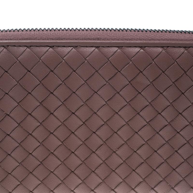 Bottega Veneta Grape Intrecciato Nappa Leather Zip Wallet 6