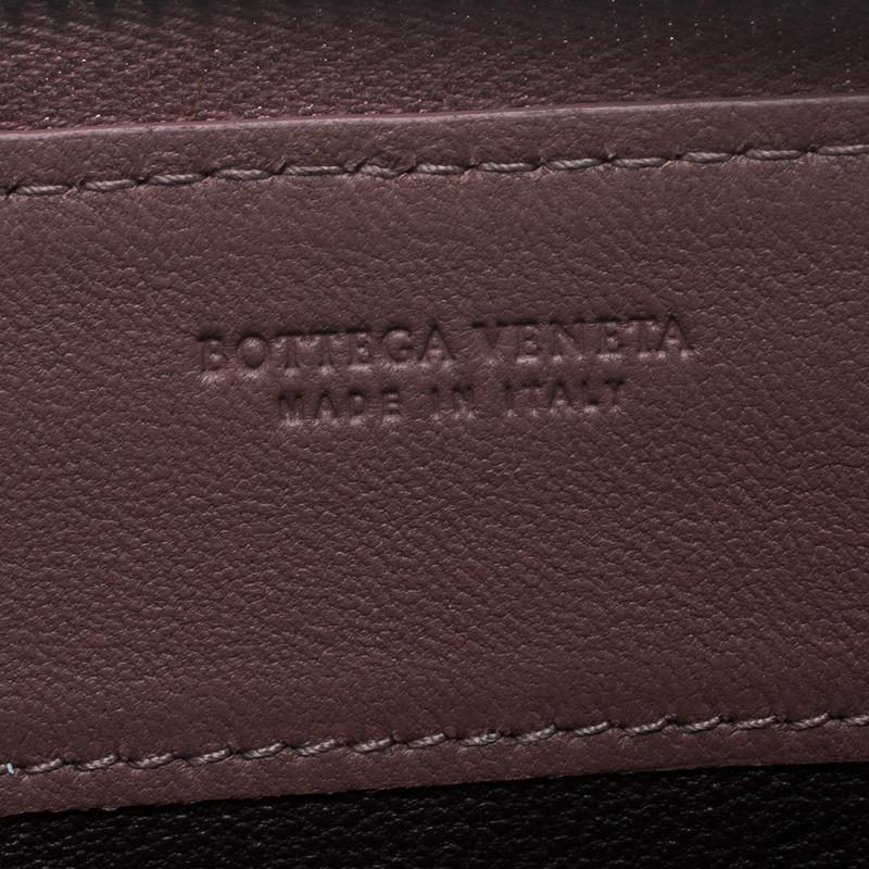 Bottega Veneta Grape Intrecciato Nappa Leather Zip Wallet 3