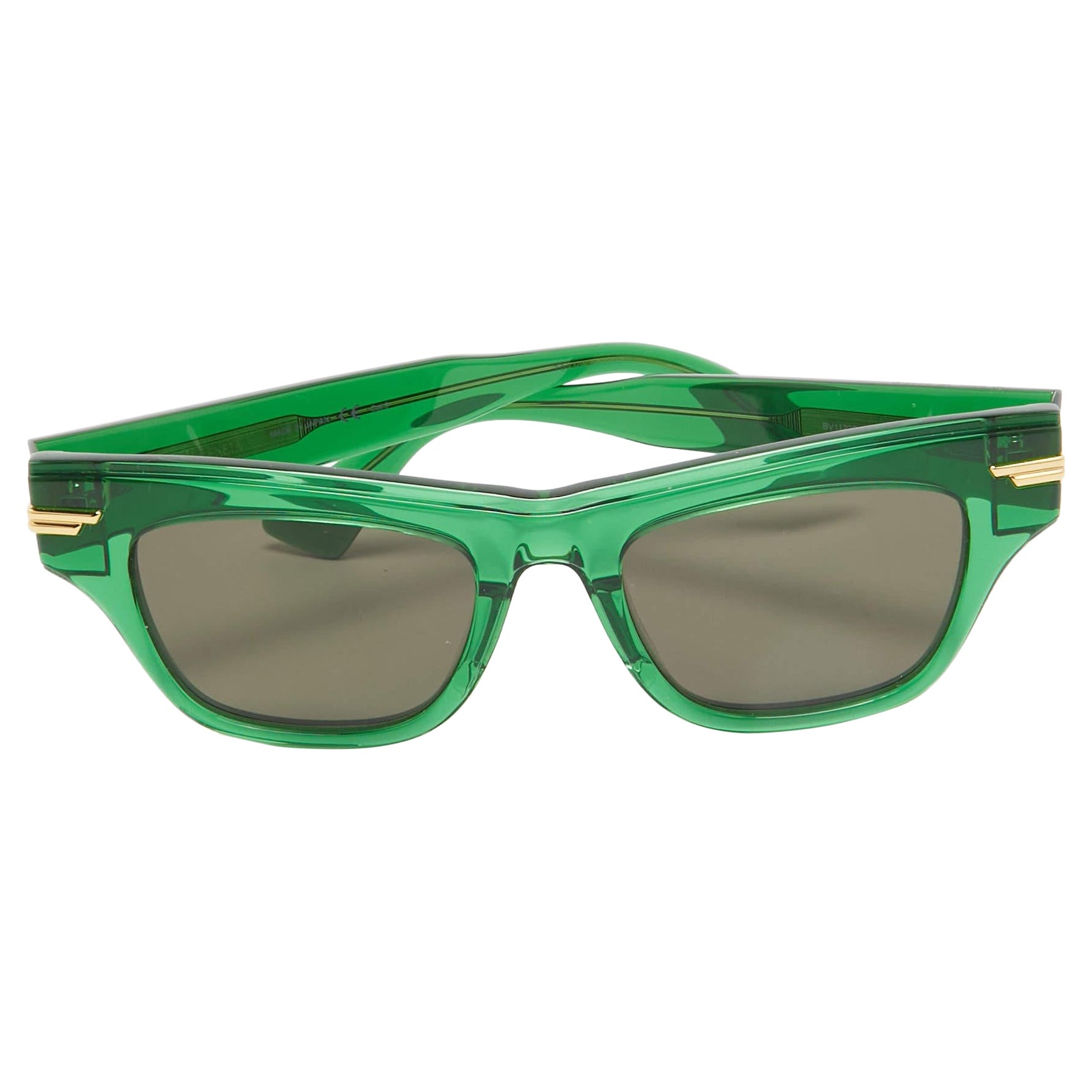 Bottega Veneta Green/Black BV1122S Wayfarer Sunglasses