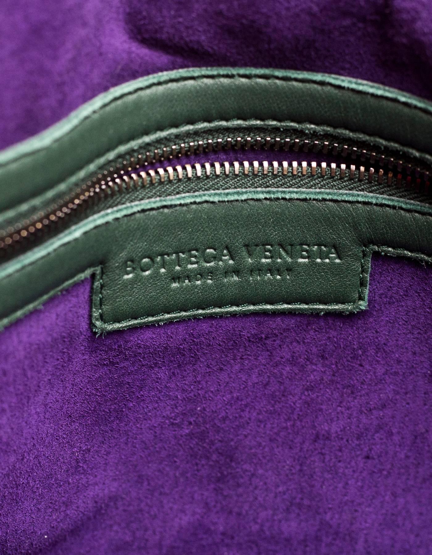 Bottega Veneta Green Bubble Quilted Handle Bag  In Excellent Condition In New York, NY