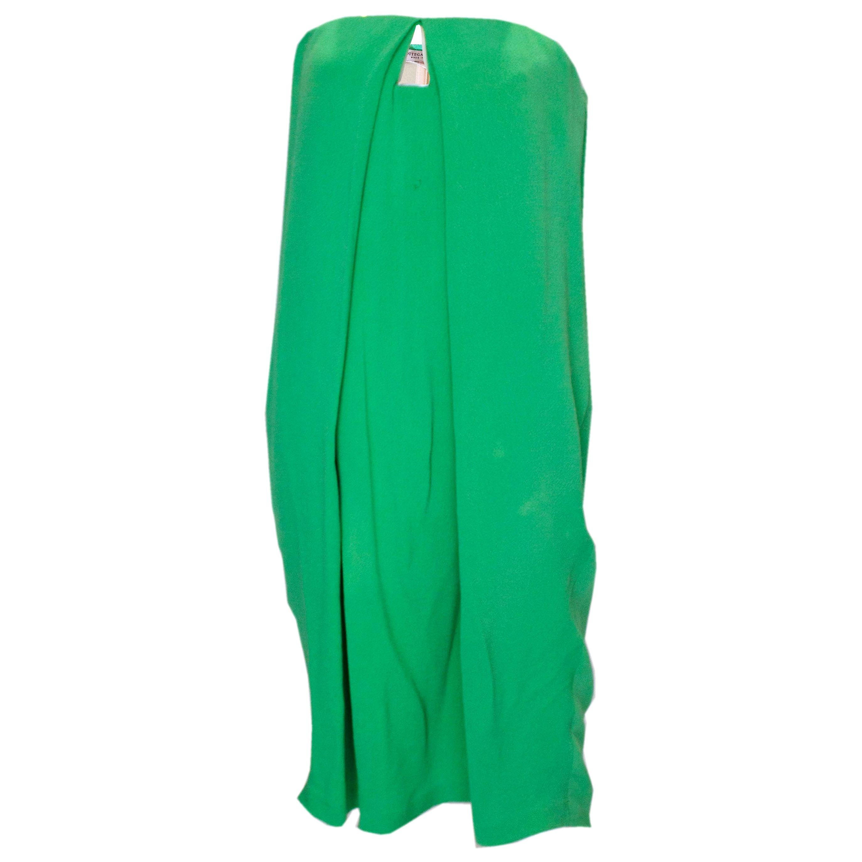 Bottega Veneta Green Cocktail Dress For Sale