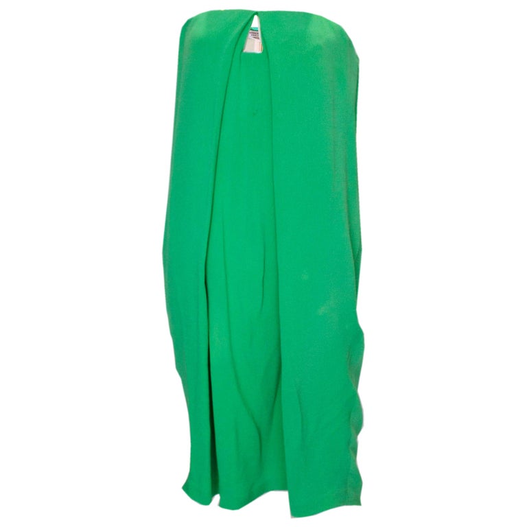 bottega veneta dress green Bottega Veneta Green Knit Tank Dress main image 1