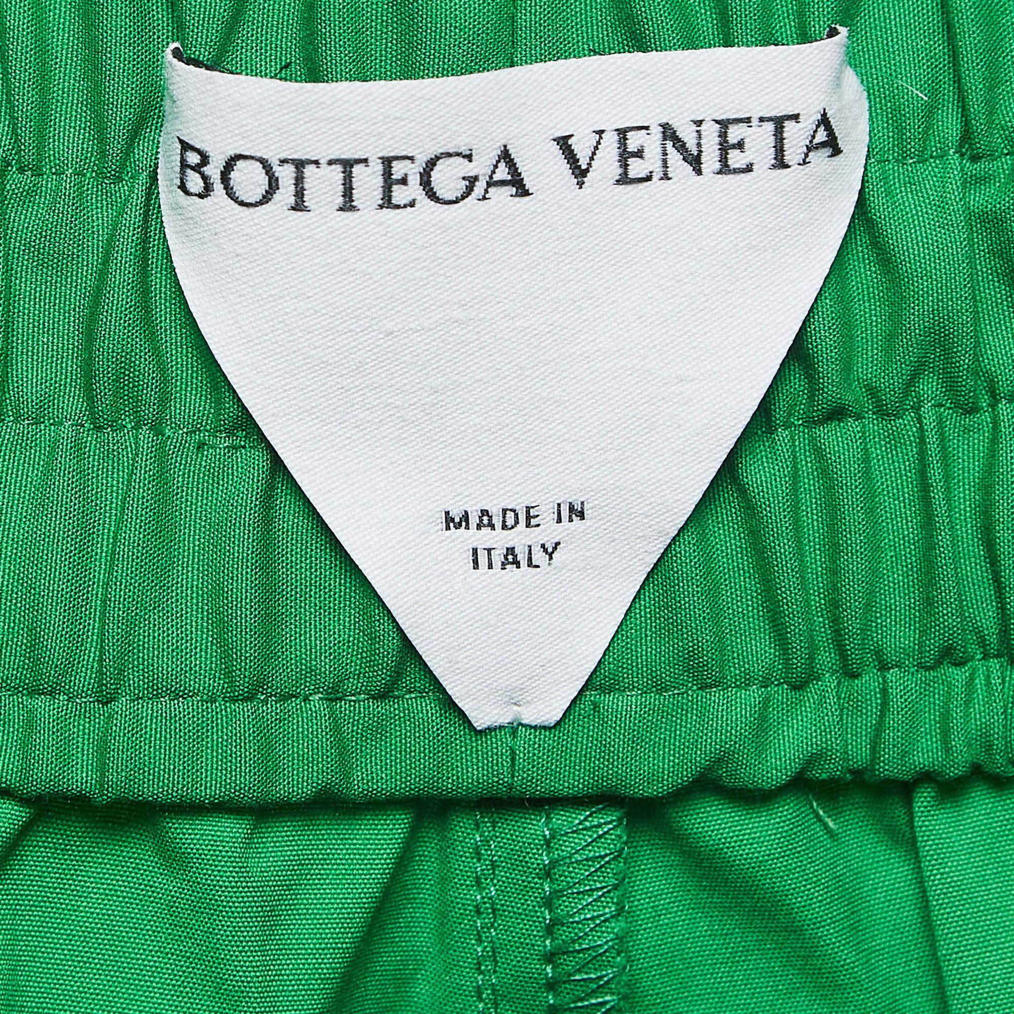 Men's Bottega Veneta Green Cotton Bermuda Shorts M For Sale