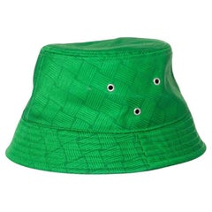 Bottega Veneta, green intrecciato bucket hat