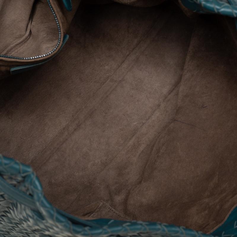 Bottega Veneta Green Intrecciato Leather Garda Tote 6