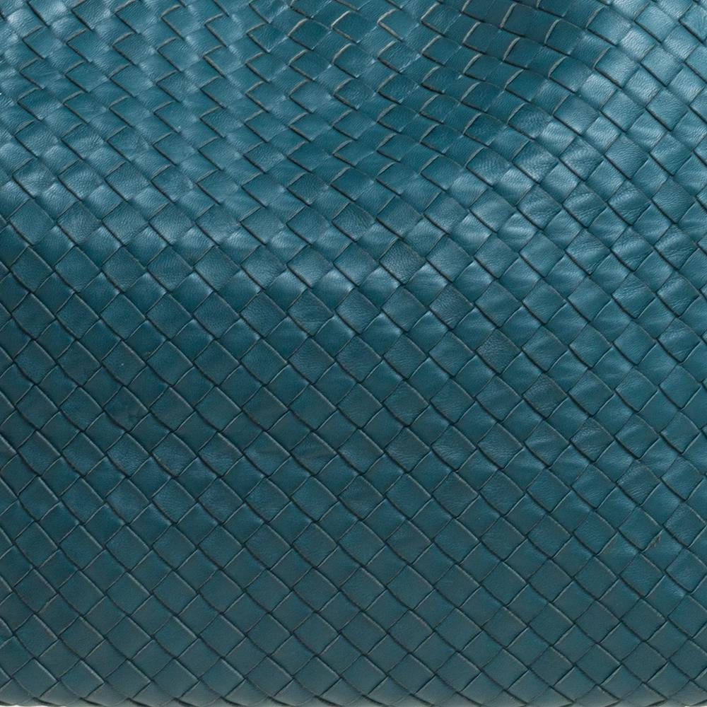 Bottega Veneta Green Intrecciato Leather Garda Tote 2