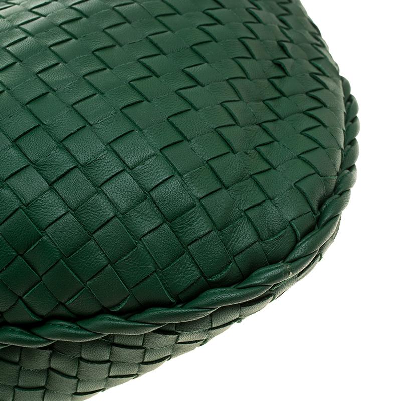 Bottega Veneta Green Intrecciato Leather Hobo 6