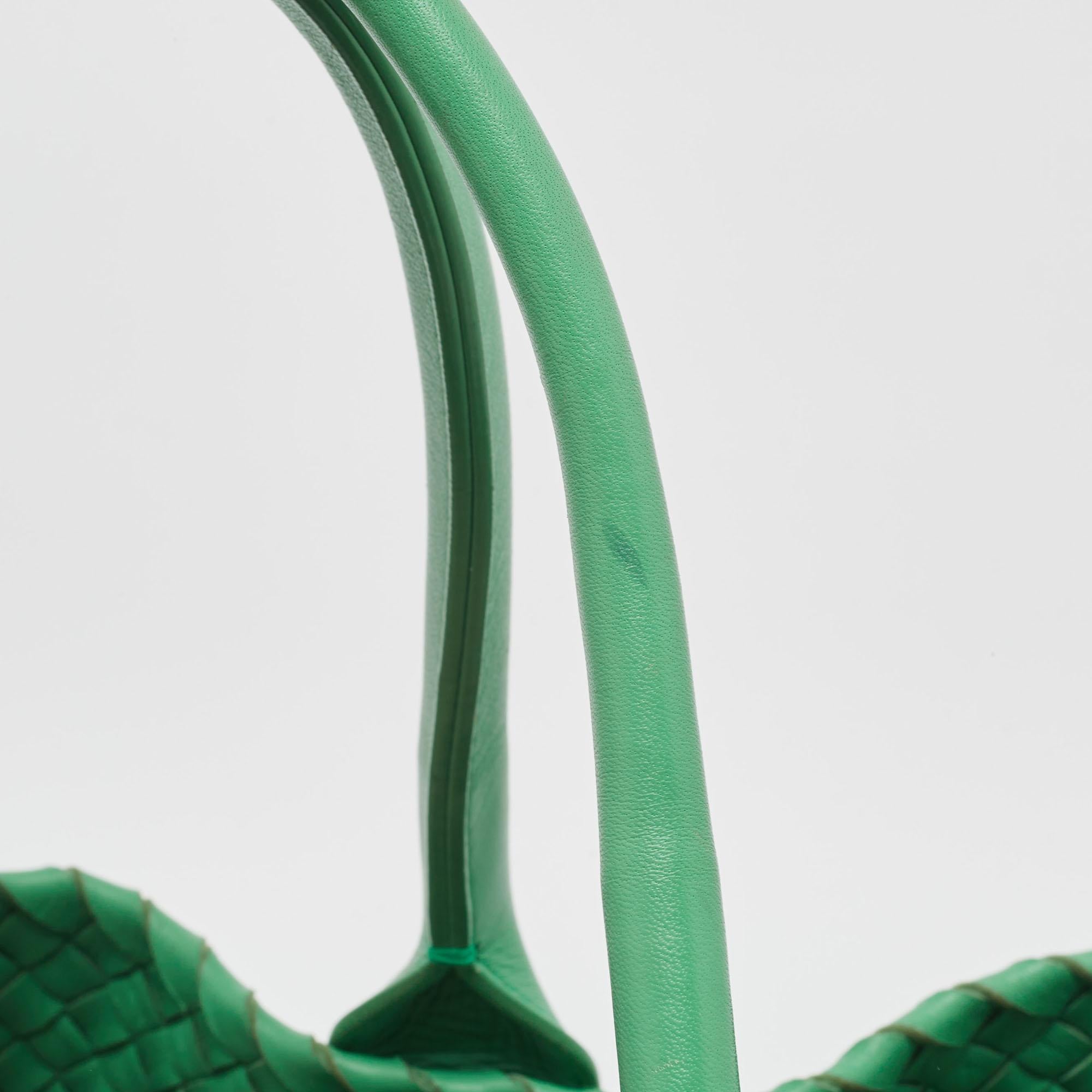 Bottega Veneta Green Intrecciato Leather  Limited Edition 0147/1000 Cabat Tote For Sale 10