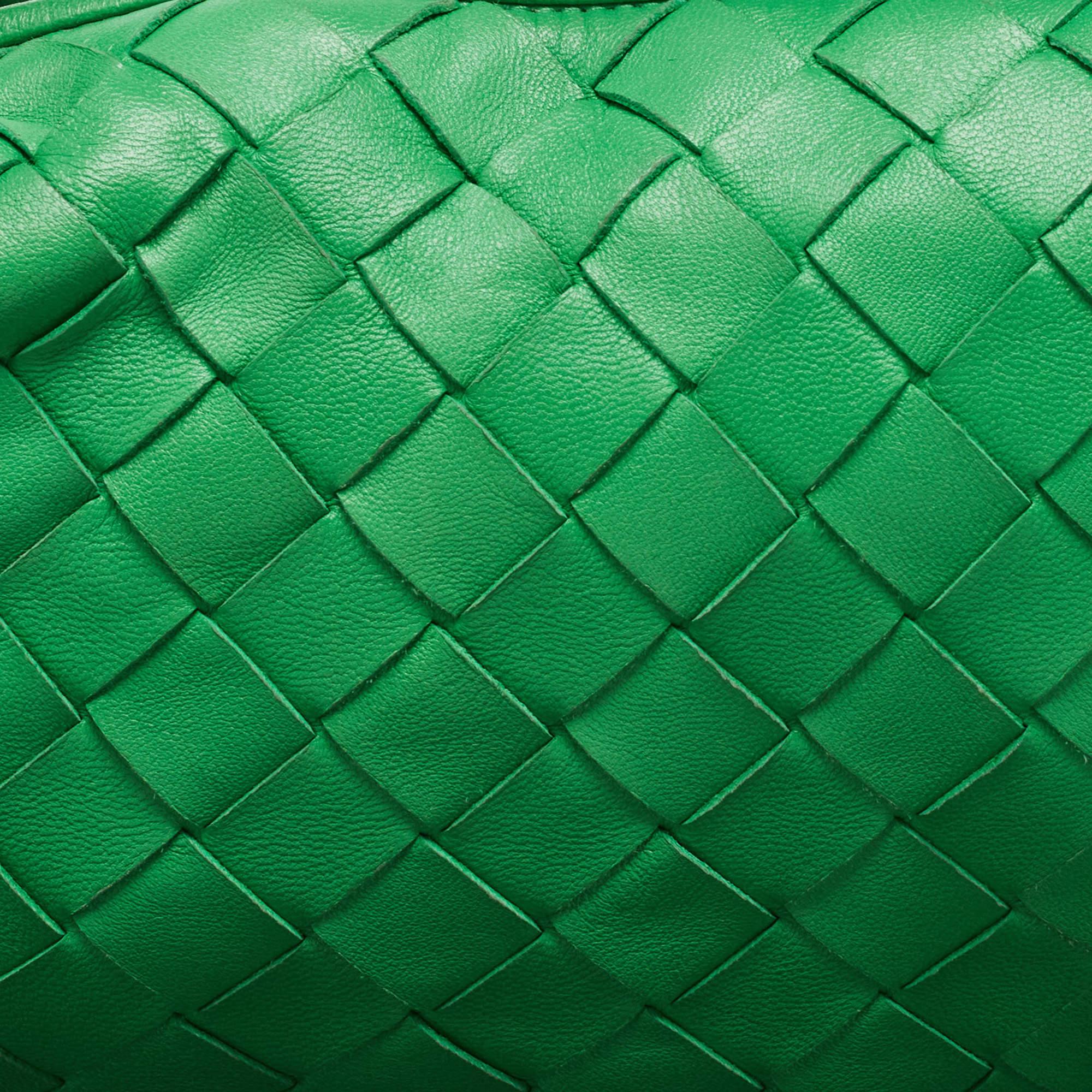 Bottega Veneta Green Intrecciato Leather Mini Jodie Hobo 8