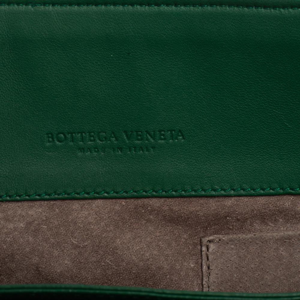 Bottega Veneta Green Intrecciato Leather Olimpia Shoulder Bag 2