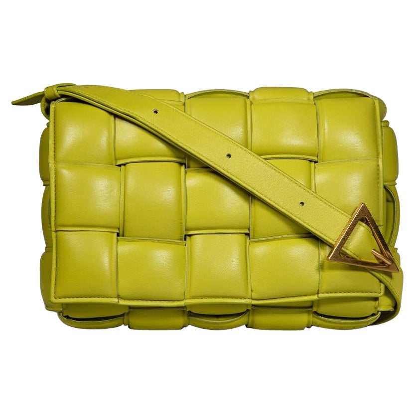 Bottega Veneta Green Leather Classic Padded Cassette Crossbody