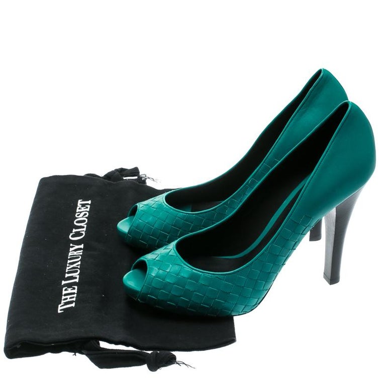 green bottega veneta shoes