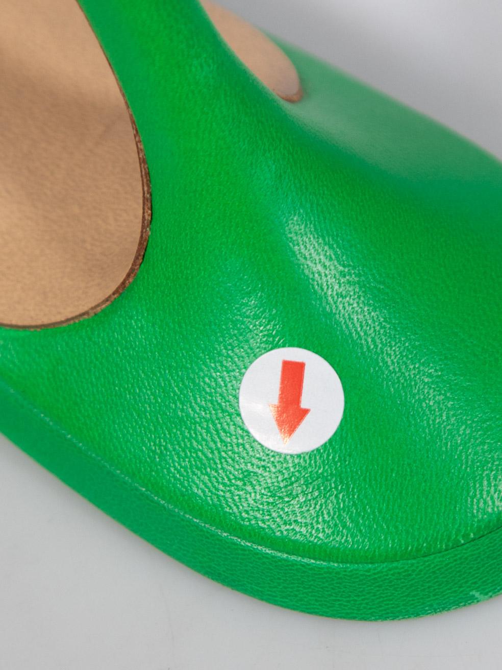Bottega Veneta Green Leather Quilted Mules Size IT 38 3