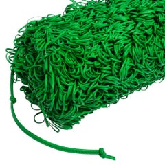 Bottega Veneta Green Leather The Sponge Clutch